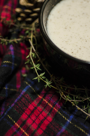 You can use brandy, whiskey or rum to make eggnog during the holiday season.
