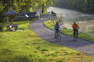 Stretching 7.5 miles, Onondaga Lake Park is filled with trails for biking and hiking.